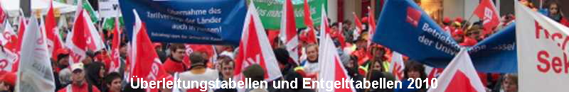 �berleitungstabellen und Entgelttabellen 2010